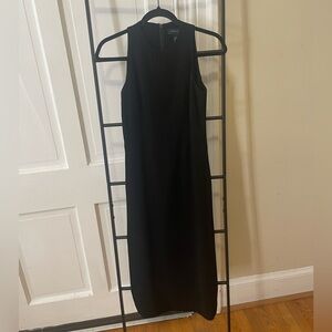 Vintage Y2K French Connection UK FCUK black sheath midi length dress EUC